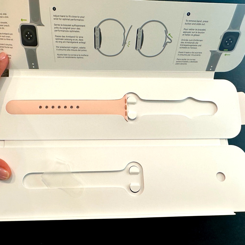 Apple Watch 6 Series 40MM Sport band Pink Sand Large